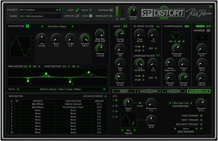 Rob Papen RP-Distort 2 Upgrade RP-Distort 1 To 2 Upgrade [Virtual]
