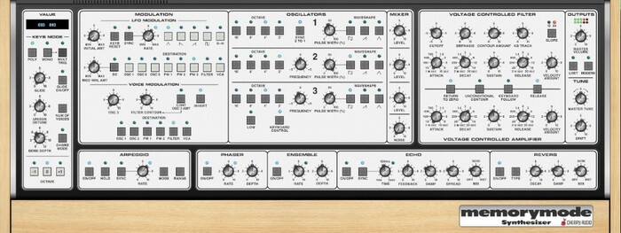 Cherry Audio Memorymode Synthesizer Inspired By Memorymoog [Virtual]