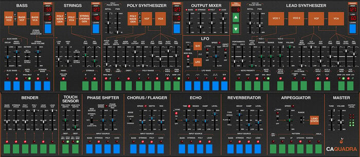 Cherry Audio Quadra Synthesizer Inspired By ARP Quadra Synthesizer [Virtual]