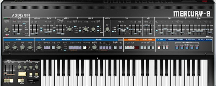 Cherry Audio Mercury-6 Analog Synthesizer Inspired By Jupiter-6 [Virtual]