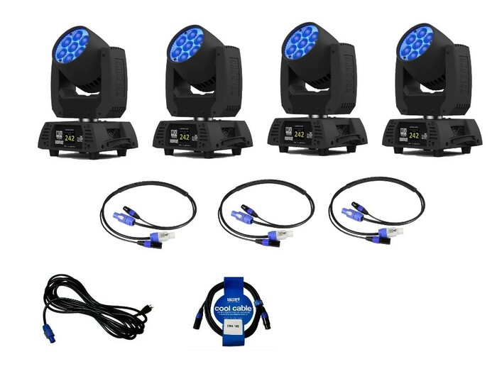 Chauvet Pro Mover Bundle Chauvet Pro Mover Bundle With FREE Cables (4 Count)