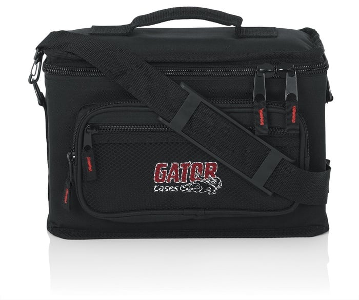 Gator Microphone Bag with Goby Labs Mic Sanitizer 4x Microphone Lightweight Padded Bag With Mic Sanitizer