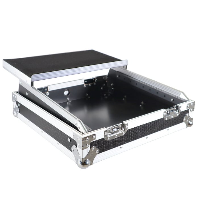 ProX XS-19MIXLT 19" Rack Mount Mixer Case With 10U Slant And Sliding Laptop Shelf