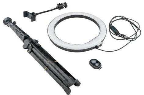 Mackie MRING-6 6" Battery-Powered Ring Light With Stand, Remote