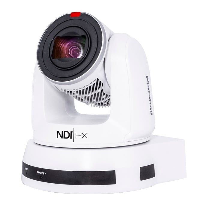 Marshall Electronics CV630-NDIW 30x UHD30 NDI PTZ Camera, White