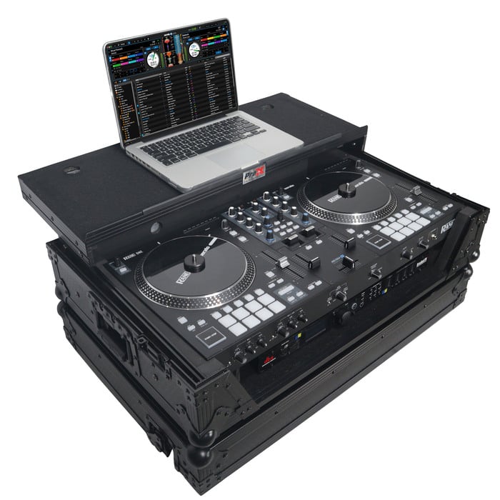 ProX XS-RANEONE-WLTBL DJ Controller Case For RANE ONE, Laptop Shelf, Wheels Black