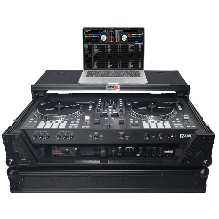 ProX XS-RANEONE-WLTBL DJ Controller Case For RANE ONE, Laptop Shelf, Wheels Black