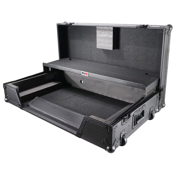 ProX XS-XDJXZ-WLTBL DJ Controller Case For Pioneer XDJ-XZ With Sliding Laptop Shelf And Wheels Black