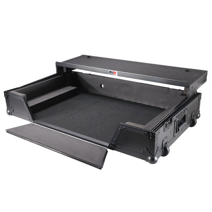 ProX XS-XDJXZ-WLTBL DJ Controller Case For Pioneer XDJ-XZ With Sliding Laptop Shelf And Wheels Black