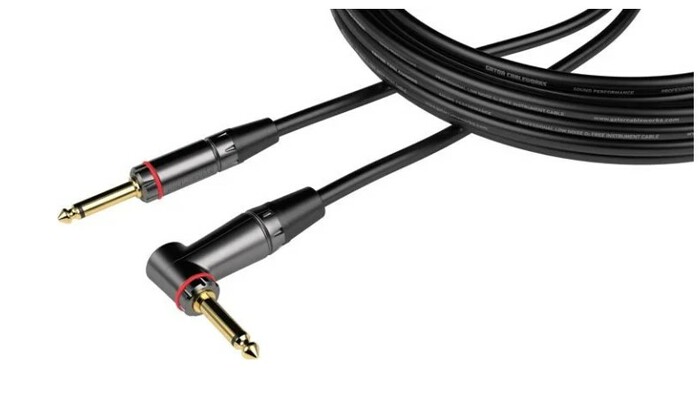 Gator GCWH-INS-10RA CableWorks Headliner Series 10' St To RA Instrument Cable