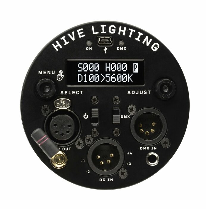 Hive BLS5C-COFS Clip-On Fresnel Omni-Color LED Light With Power Supply