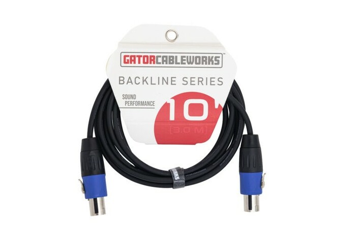 Gator GCWB-SPK-10-2TL CableWorks Backline Series 10' TL To TL Speaker Cable