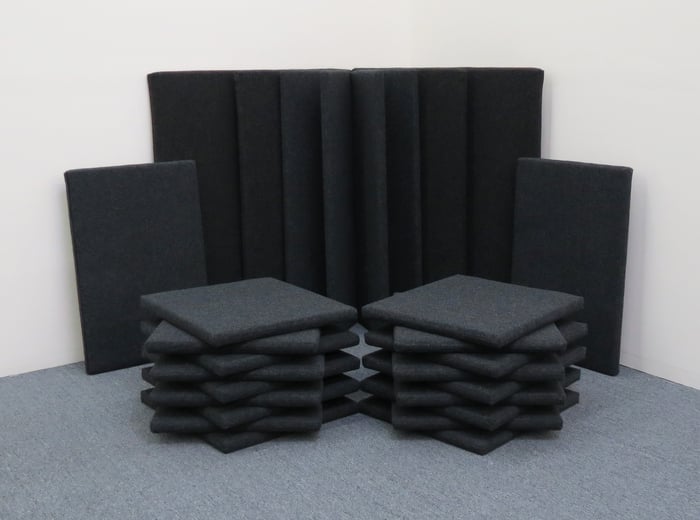 Clearsonic SP20-CLEARSONIC StudioPac 20 Sorber Acoustic Panel Kit In Dark Grey