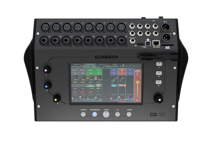 Allen & Heath CQ18T Digital Mixer With 7" Touchscreen WiFi And Bluetooth