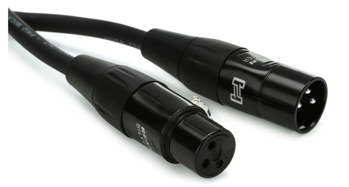 Hosa HMIC-3/10-K 6 Microphone Cable Drumset Bundle