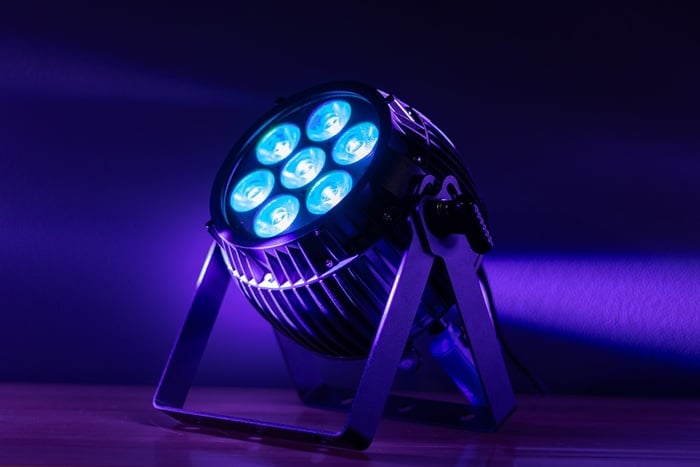 Blizzard TOURNADO-RGBALC IP65 Rated PAR With 7x 20W RGBALC LEDs, 25° Beam Angle