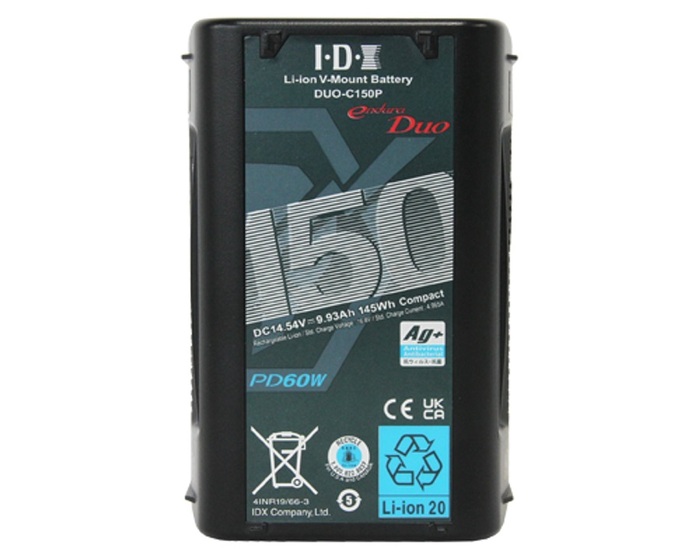 IDX Technology DUO-C150P Li-ion High Load V-Mount Battery With 2x D-Taps & USB-C PD