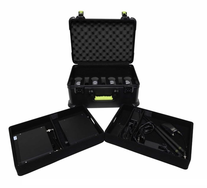 Gator SH-MICCASEW07 SHURE Plastic Case With TSA-Accepted Latches For 7 Wireless Microphones And Accessories