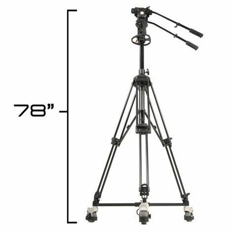 ikan EI-GH20-KIT GH20 Fluid Head With AT7903 Tripod Pedestal With EI-7004B Dolly