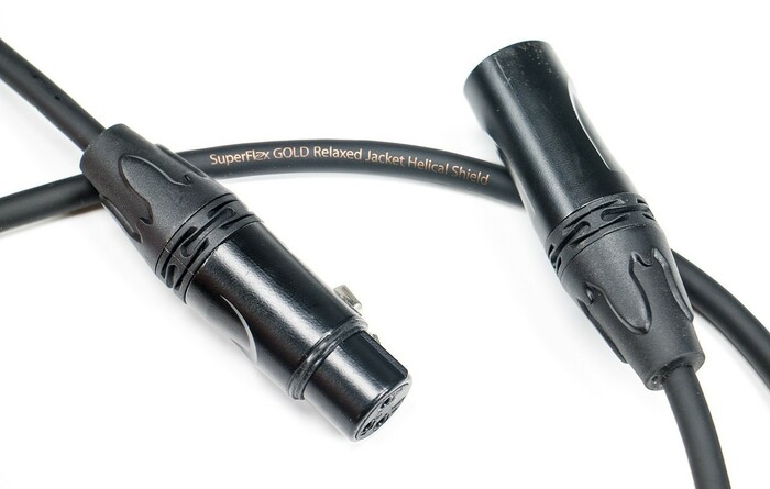 Elite Core SFM-100 SuperFlex GOLD Premium Microphone Cable 100'