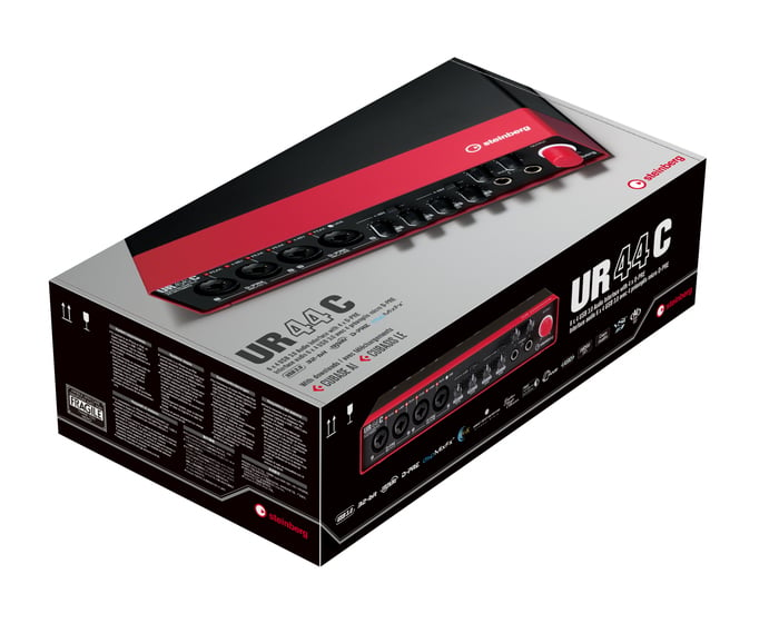 Steinberg UR44C RD 6In/4Out USB3.0 Type C Audio Interface, Red