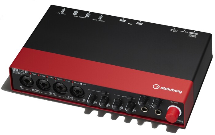 Steinberg UR44C RD 6In/4Out USB3.0 Type C Audio Interface, Red