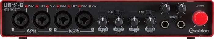 Steinberg UR44C RD 6In/4Out USB3.0 Type C Audio Interface, Red