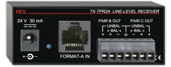 RDL TX-TPR2A Active Single-Pair Receiver Format A