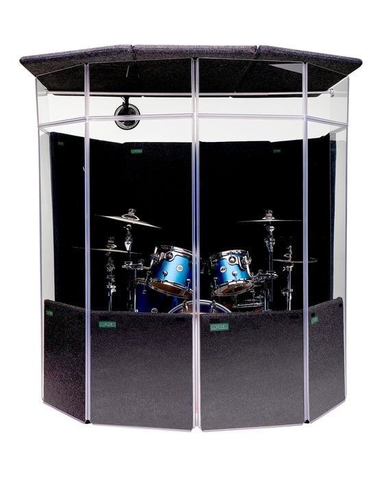 Clearsonic IPB Drum Shield Kit With Lid, 6 X 7 X 6.5 Ft