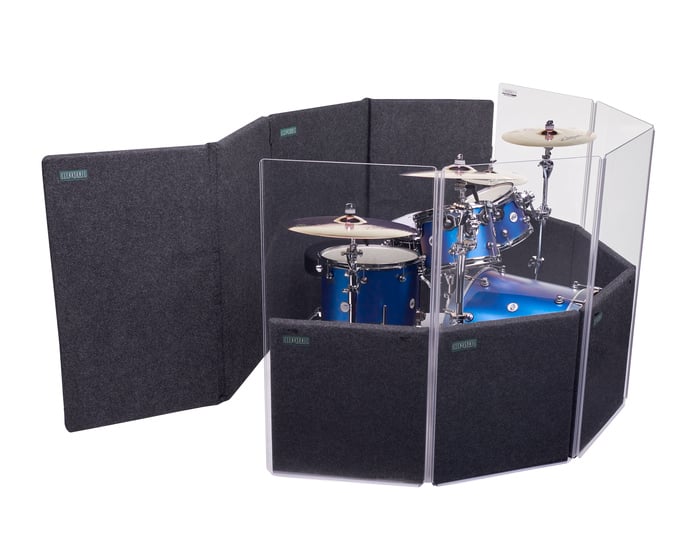 Clearsonic IPD 6 Ft X 6 Ft X 4 Ft Drum Shield Kit