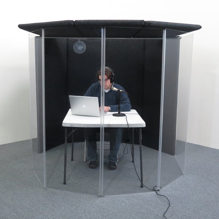 Clearsonic IPI 5.5' X 6' X 5' Isolation Booth With Lid