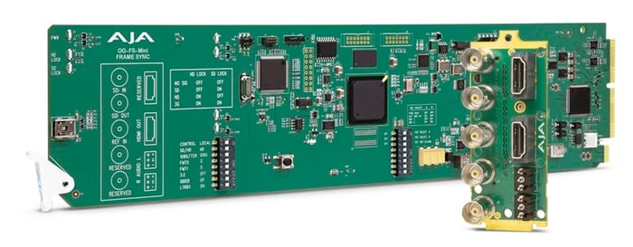 AJA OG-FS-MINI 3G-SDI UTILITY FRAME SYNC, SDI AND HDMI SIMULTANEOUS OUTPUTS