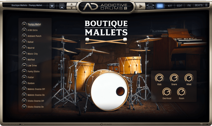 XLN Audio Addictive Drums 2: Percussion Collection Atmospheric And Organic Percussion [Virtual]