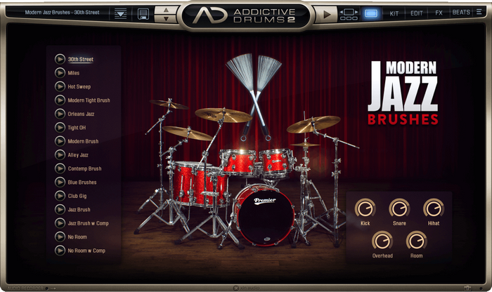 XLN Audio Addictive Drums 2: Jazz Collection Jazz Drum Pack [Virtual]