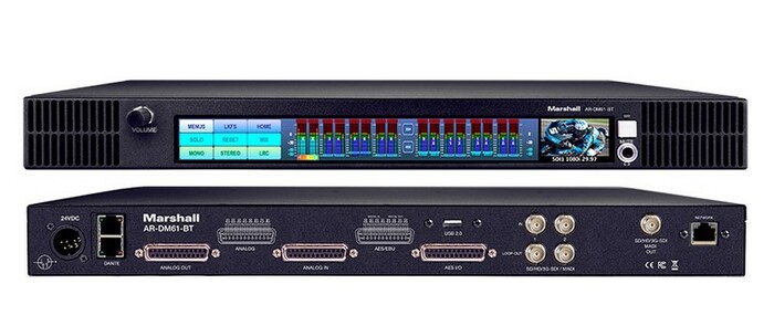 Marshall Electronics AR-DM61-BT-64DT MULTI-CHANNEL DIGITAL AUDIO MONITOR WITH DANTE