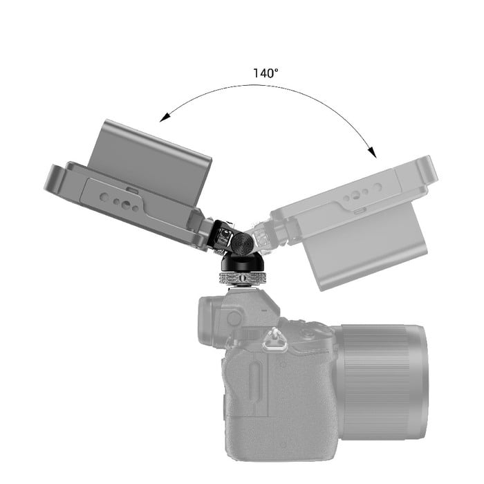 SmallRig Swivel and Tilt Monitor Mount With Cold Shoe