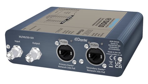 Sonifex AVN-DIO10 DANTE TO 3G/HD/SD-SDI EMBEDDER/DE-EMBEDDER