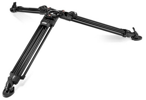 Manfrotto MVK526TWINFAUS 526-1 Fluid Head With 645 Aluminum Twin Fast Tripod System