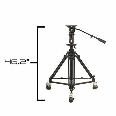 ikan PT4500S-PEDESTAL-TK 19" SDI Teleprompter, Pedestal & Dolly Turnkey With Travel Case