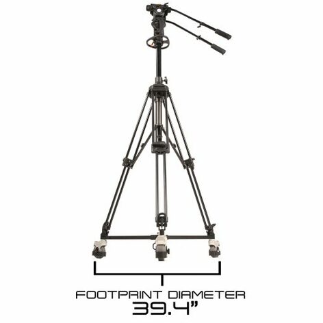 ikan PT4500S-TM-PEDESTAL 15" SDI Teleprompter, Pedestal & Dolly Turnkey W/ Talent Monitor