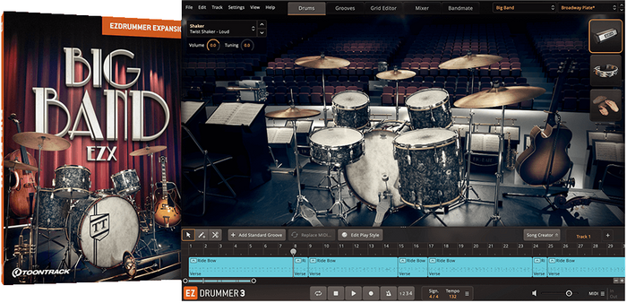 Toontrack Big Band EZX Expansion For EZdrummer 2 [Virtual[