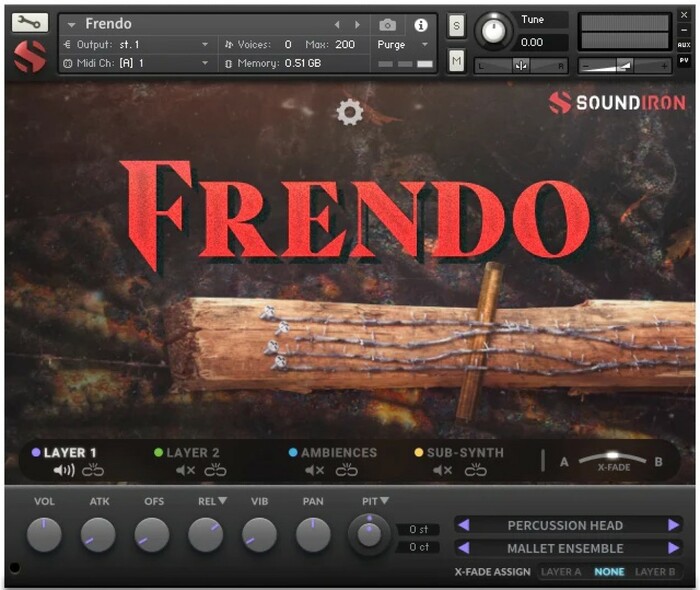 Soundiron Frendo Custom Bow And Mallet Instrument FX Kontakt Library [Virtual]