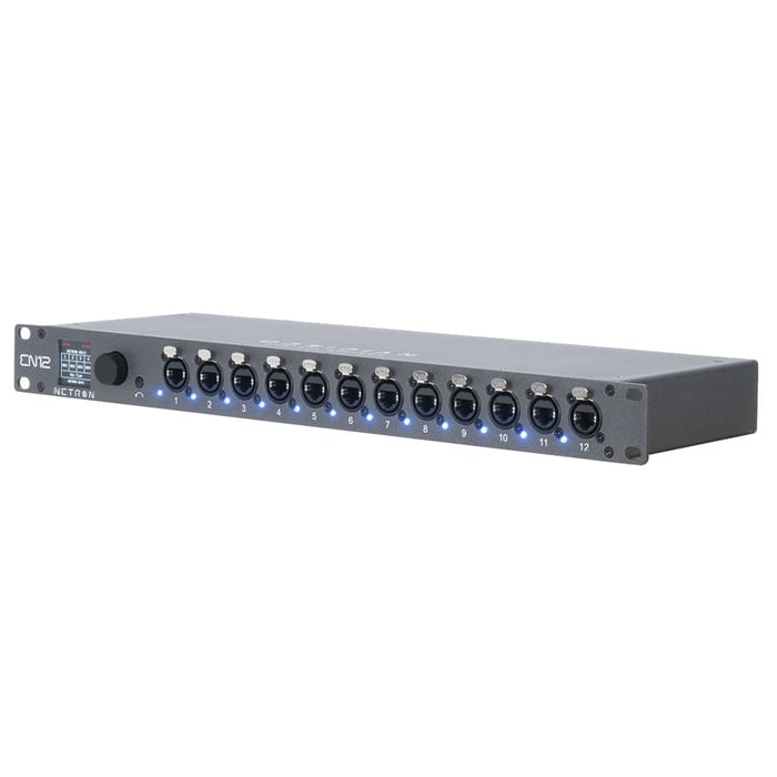 Obsidian Control Systems EN12-45 Ethernet To DMX Gateway With Twelve RDM Compatible RJ45 DMX