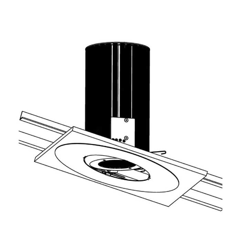 Chroma-Q CHINSIK15W Install Kit, Blind Slant Ceiling 0 To 15 Degree Angle For In