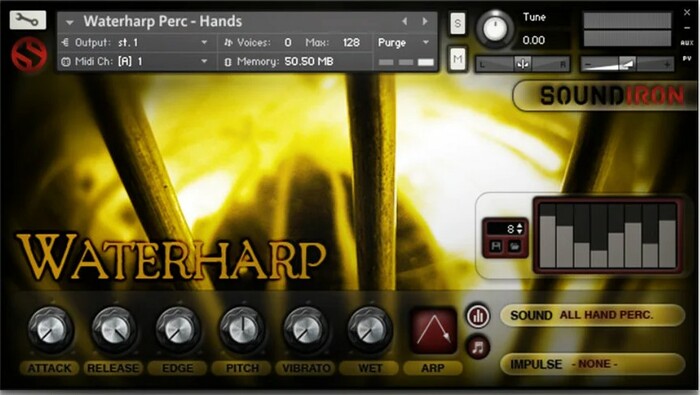 Soundiron Waterharp Waterphone Percussion & FX Library For Kontakt [Virtual]