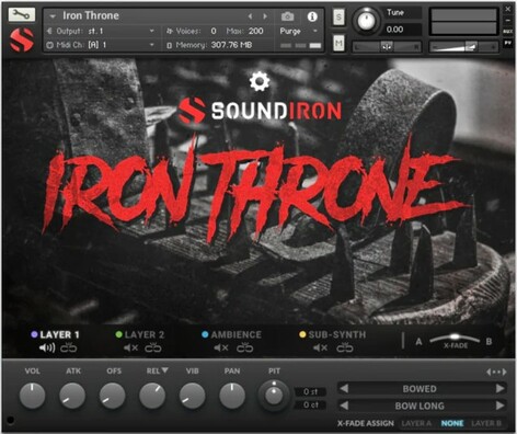 Soundiron Iron Throne Bowed & Struck Metal FX Library For Kontakt [Virtual]