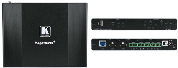 Kramer KIT-401/US-D(W) 4K Auto-Switcher/Scaler Kit Over Long-Reach HDBaseT