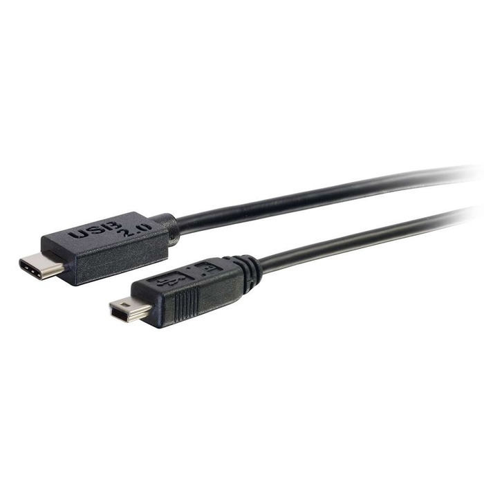 Cables To Go 28854 USB 2.0 USB-C To USB Mini-B Cable M/M, Black