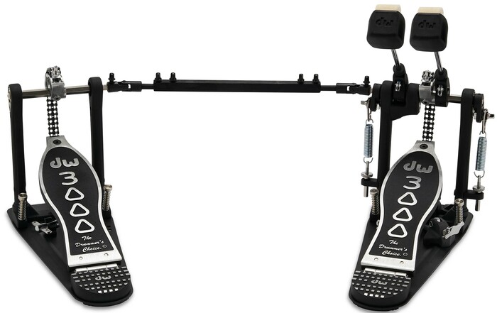 DW 3000 Series Double Bass Drum Pedal Dual-Chain Drive Double Pedal With Delta Stroke Adjustment