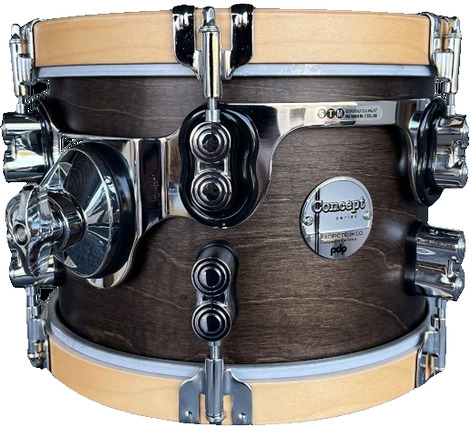 Pacific Drums Concept Classic Series 7x10" Tom Drum European Maple Shell Fitted With Retro-style Maple Counter Hoops